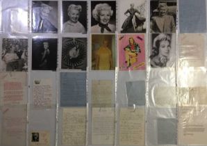 BETTY GRABLE - COLLECTION OF SIGNED PICTURES/MEMORABILIA.