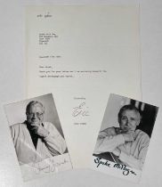 SIGNED ITEMS - TV STARS (ERIC SYKES, SPIKE MILLIGAN, HARRY SECOMBE.