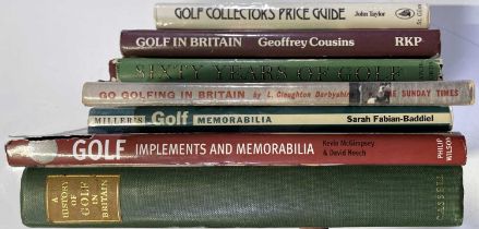 GOLF MEMORABILIA - COLLECTABLE GOLFING BOOKS.