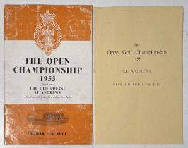 GOLF MEMORABILIA - 1955 OPEN CHAMPIONSHIP PROGRAMME.