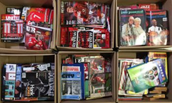 FOOTBALL PROGRAMMES - LARGE COLLECTION INC MANCHESTER UNITED / LIVERPOOL.