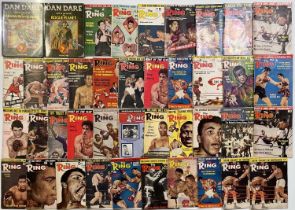 BOXING INTEREST - 'THE RING' MAGAZINES C 1960S INC ALI/CLAY / DAN DARE ANNUALS.