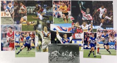 RUGBY LEAGUE - SIGNED PHOTOGRAPHS.