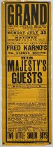 BRIGHTON INTEREST - ORIGINAL EARLY 20TH CENTURY GRAND THEATRE POSTER.