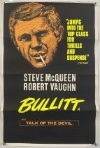 BULITT (1969) ORIGINAL UK DOUBLE CROWN FILM POSTER.