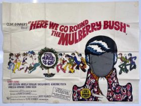 HERE WE GO ROUND THE MULBERRY BUSH (1968) ORIGINAL UK QUAD POSTER.