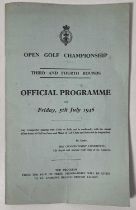 GOLF MEMORABILIA - 1946 OPEN CHAMPIONSHIP PROGRAMME - COVERS ORIGINAL, PAGES COPIED.