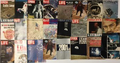 COLLECTION OF SPACE MAGAZINES 1960/70S INC MANY MOON LANDING RELATED.