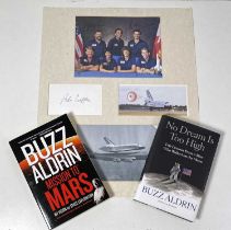SPACE TRAVEL-RELATED SIGNED ITEMS - BUZZ ALDRIN / BOB CRIPPEN.