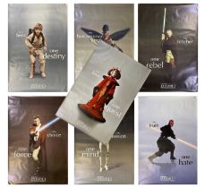 STAR WARS - EPISODE I THE PHANTOM MENACE - 7 'CHARACTER' ADVERTISING POSTERS.