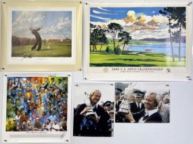 GOLF MEMORABILIA - LIMITED EDITION PRINTS INC SOME SIGNED - GARY PLAYER.