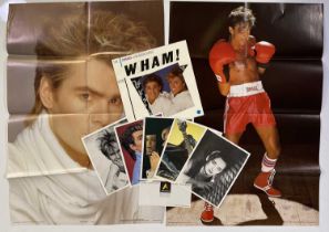 GEORGE MICHAEL / WHAM INTEREST - ORIGINAL C 1980S ANABAS PACKAGE INC BOOK / POSTERS AND MORE.