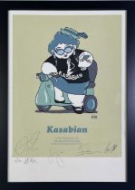 PETE MCKEE (1966-) - KASABIAN SIGNED LIMITED EDITION PRINT.