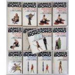 IAN FLEMING - JAMES BOND - PAN PUBLISHED BOOKS WITH BOND GIRLS COVERS.