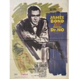 JAMES BOND - DR. NO (1962) - FRENCH GRANDE FILM POSTER.