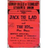 THE CLASH INTEREST / JOE STRUMMER - AN ORIGINAL C 1976 101ERS CONCERT POSTER.