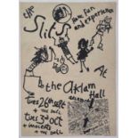 THE SLITS ORIGINAL CONCERT FLYER 1978.