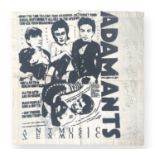 ADAM AND THE ANTS - ORIGINAL C 1970S HANDKERCHIEF SIGNED BY AA AND MARCO PIRRONI.