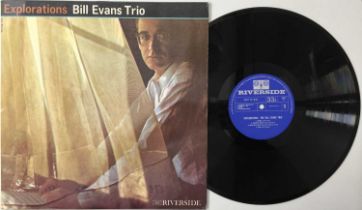 BILL EVANS TRIO - EXPLORATIONS LP (BLUE LABEL UK OG - RLP12-351)
