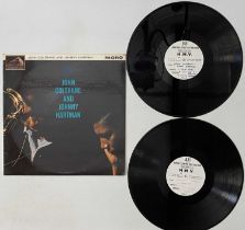 JOHN COLTRANE AND JOHNNY HARTMAN LP (UK TEST PRESS - 2 X SINGLE SIDED LPs)