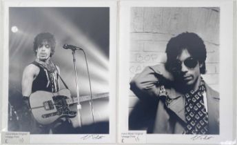 PRINCE - LIVE AT THE PARADISO CLUB, 1981 - VINTAGE SIGNED PHOTO PRINTS.