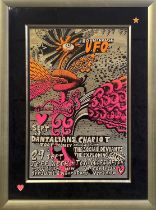 DANTALIANS CHARIOT / JEFF BECK - ORIGINAL 1967 UFO AT ROUNDHOUSE POSTER.