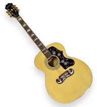 EPIPHONE EJ-200 NATURAL ACOUSTIC GUITAR.