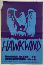 HAWKWIND - A 1971 CONCERT POSTER.