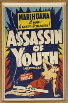 PSYCHEDELIA / MARIJUANA INTEREST - ASSASIN OF YOUTH (1937) - ORIGINAL US ONE SHEET POSTER. PSYCHEDEL