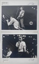 THE CLASH - RAINBOW THEATRE 1979 - TWO SIGNED ORIGINAL PHOTOGRAPHS.