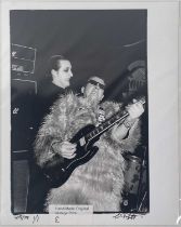 THE DAMNED - ONSTAGE AT EXETER ROUTES CLUB, 1979 - LTD EDITION VINTAGE PHOTO PRINT.