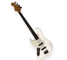 1985 FENDER JAZZ BASS - OLYMPIC WHITE (LEFT-HANDED).