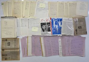 SARSTEDT COLLECTION - LARGE COLLECTION OF BOOKS / HANDWRITTEN SCORES ETC.