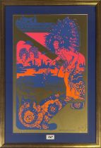 JIMI HENDRIX - OSIRIS VISIONS OA103 - ORIGINAL 1967 POSTER.