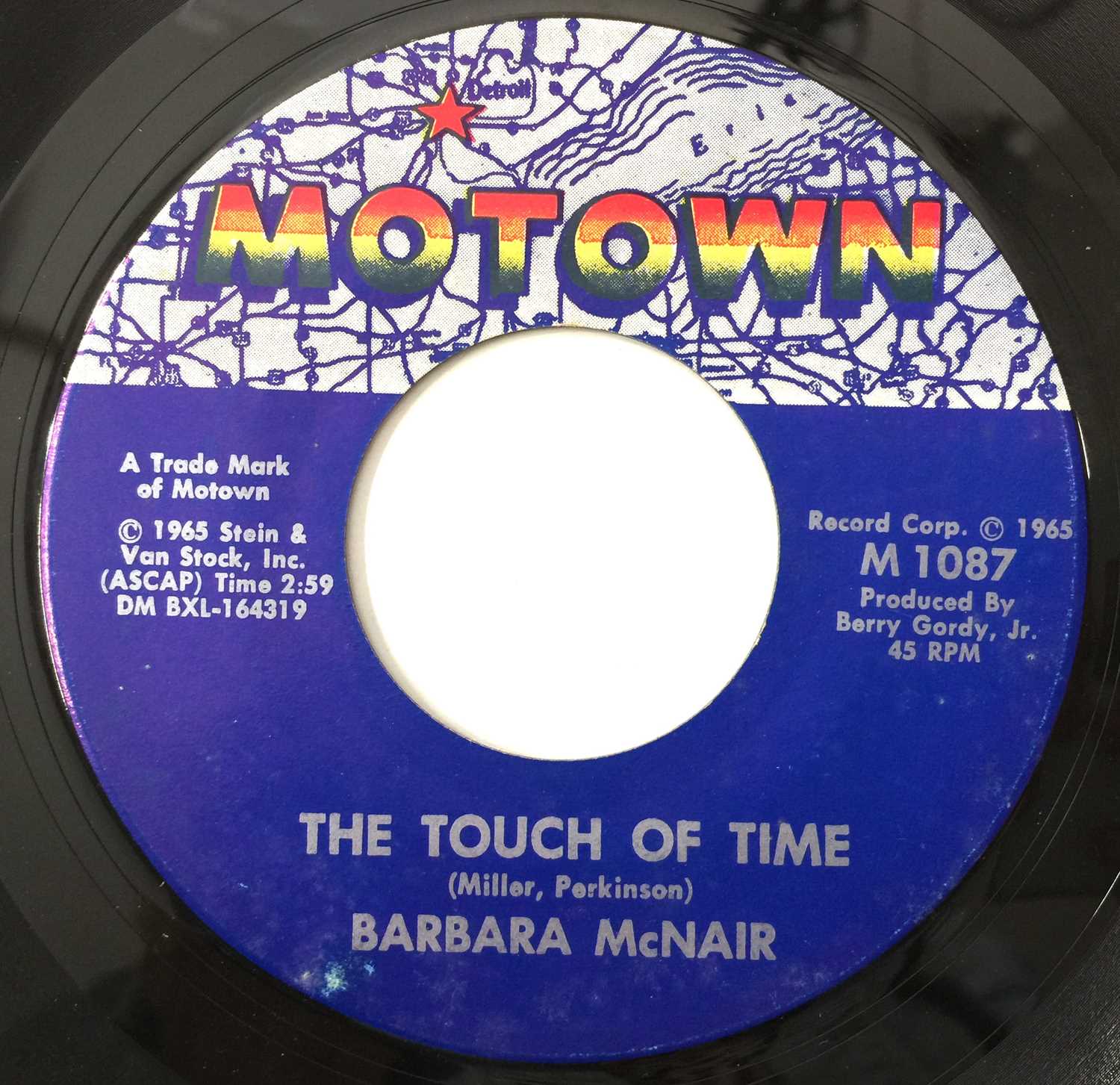 BARBARA McNAIR - THE TOUCH OF TIME/ YOU'RE GONNA' LOVE MY BABY 7" (US OG - LABEL VARIANT - MOTOWN - - Image 2 of 3