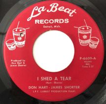 DON HART/ JAMES SHORTER - I SHED A TEAR/ ALL THE LOVE I GOT 7" (US STOCK - LA BEAT RECORDS - P-6609)