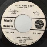 GERRI THOMAS - LOOK WHAT I GOT/ IT COULD HAVE BEEN ME 7" (US DJ PROMO - WORLD ARTISTS - WA 1059)