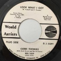 GERRI THOMAS - LOOK WHAT I GOT/ IT COULD HAVE BEEN ME 7" (US DJ PROMO - WORLD ARTISTS - WA 1059)