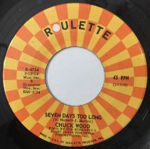 CHUCK WOOD - SEVEN DAYS TOO LONG/ SOUL SHING-A-LING 7" (US STOCK - ROULETTE - R-4754)