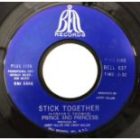 PRINCE AND PRINCESS - STICK TOGETHER/ INSANITY 7" (US PROMO - BELL RECORDS - BELL 637)