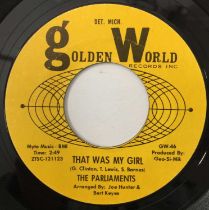 THE PARLIAMENTS - THAT WAS MY GIRL/ HEART TROUBLE 7" (US STOCK - GOLDEN WORLD - GW-46)