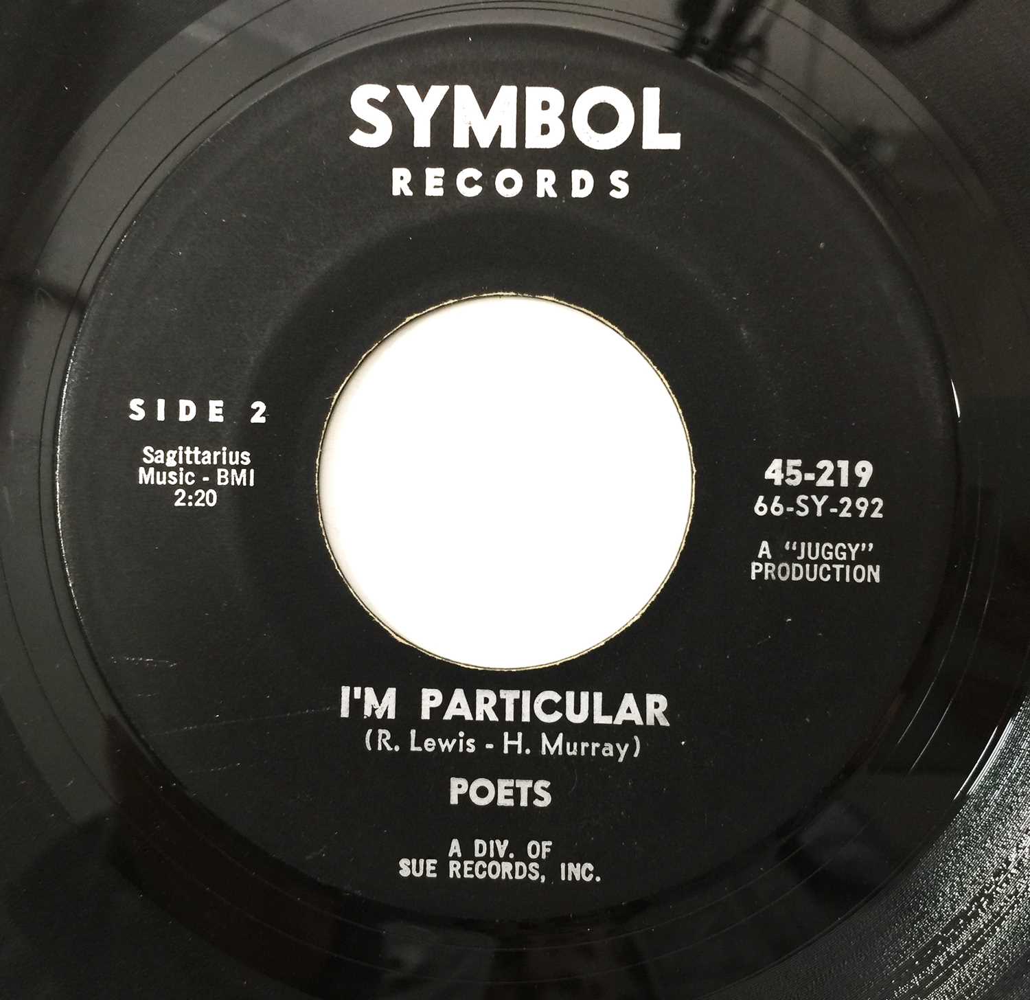 THE POETS - I'VE GOT TWO HEARTS/ I'M PARTICULAR 7" (US STOCK - SYMBOL RECORDS - 45-219) - Image 2 of 2