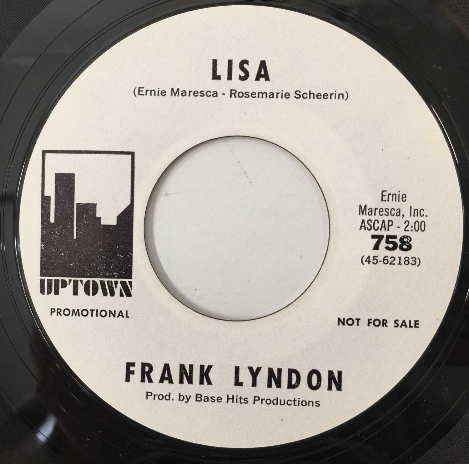 FRANK LYNDON - DON'T GO AWAY BABY 7" (PROMO - UPTOWN 758) - Image 3 of 3