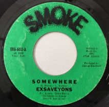 EXSAVEYONS - SOMEWHERE/ I DON'T LOVE YOU NO MORE 7" (US STOCK - SMOKE - EKG-600)