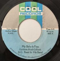 A.C. REED & HIS BAND - MY BABY IS FINE/ MY BABY'S BEEN CHEATING 7" (US - COOL RECORDS - 5001)