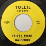 SAM FLETCHER - I'D THINK IT OVER/ FRIDAY NIGHT 7" (US STYRENE - TOLLIE - T-9012)