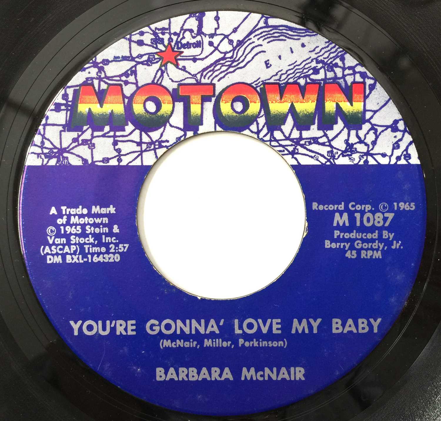 BARBARA McNAIR - THE TOUCH OF TIME/ YOU'RE GONNA' LOVE MY BABY 7" (US OG - LABEL VARIANT - MOTOWN - - Image 3 of 3