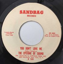 THE EPITOME OF SOUND - YOU DON'T LOVE ME 7" (US STOCK - SANDBAG - S101)