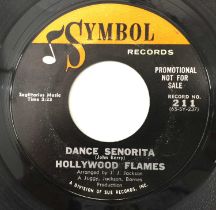 HOLLYWOOD FLAMES - DANCE SENORITA 7" (US PROMO - LABEL VARIANT - SYMBOL 211)