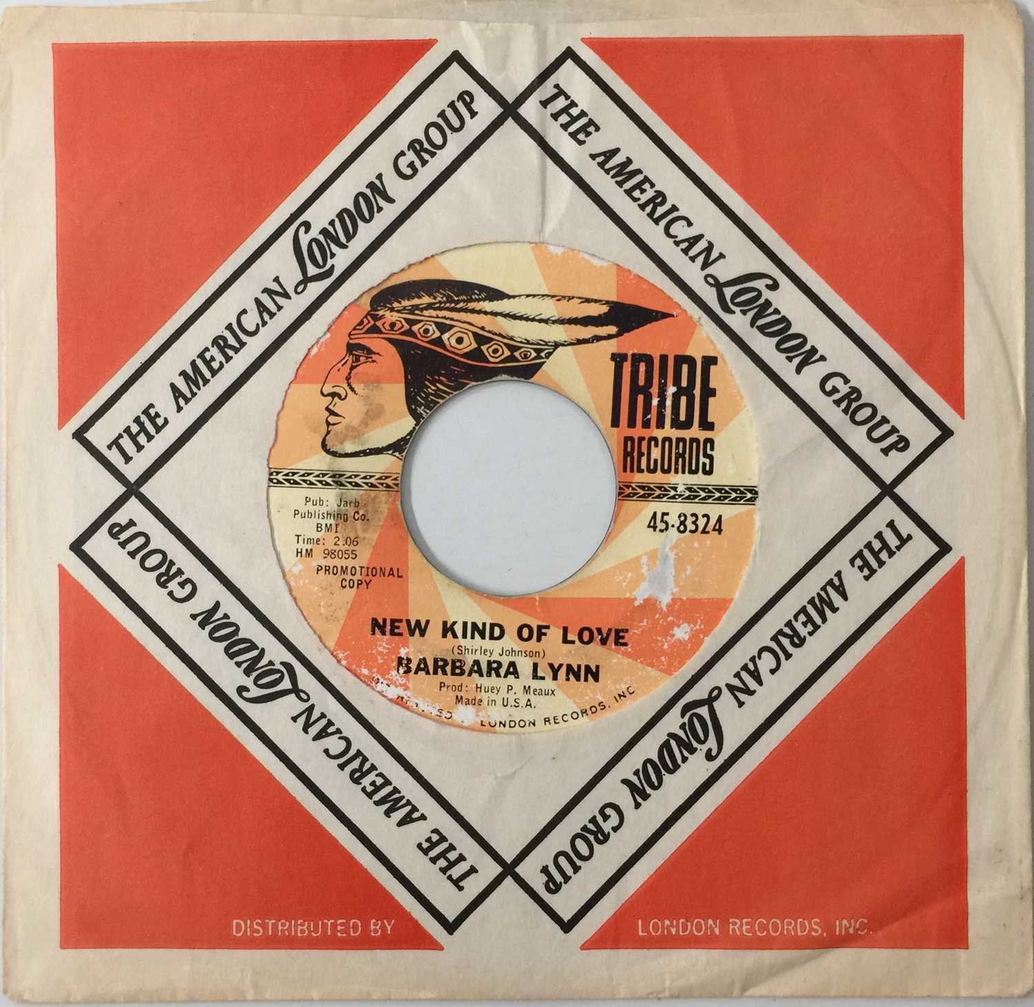 BARBARA LYNN - I DON'T WANT A PLAYBOY 7" (PROMO - TRIBE RECORDS 45-8324)